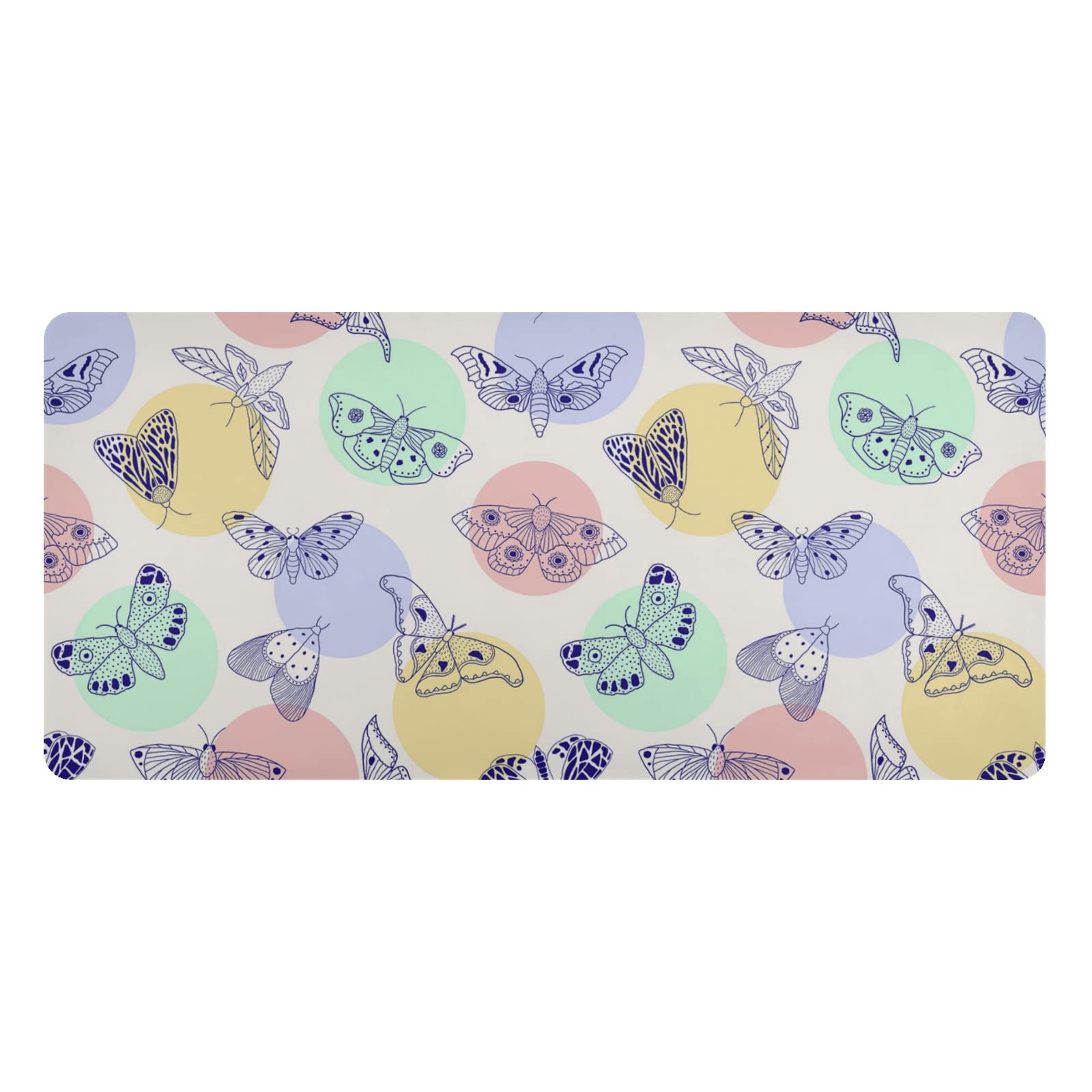 Premium Dual-Sided Leather Desk Mat - Waterproof Large Mouse Pad & Writing Surface (16.5