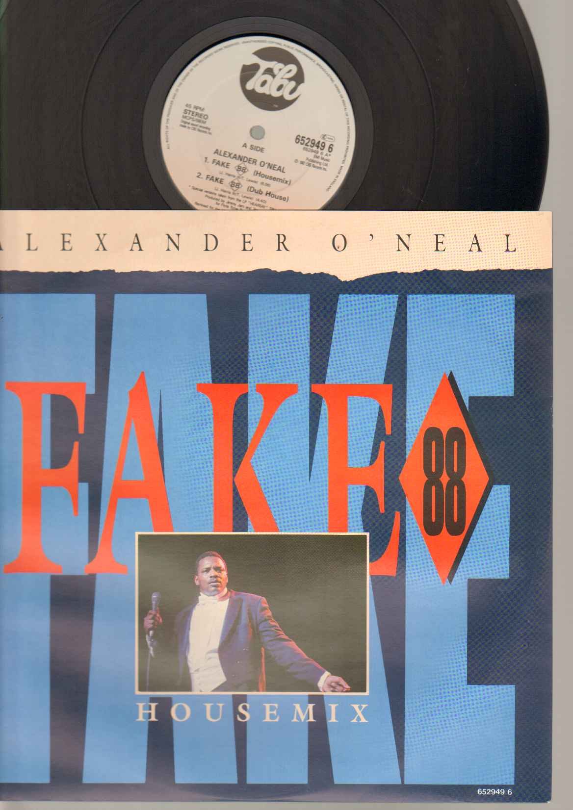 ALEXANDER O'NEAL - FAKE - 12 Inch Vinyl Record | Classic R&B Soul Music | Perfect for DJs, Collectors & Music Lovers