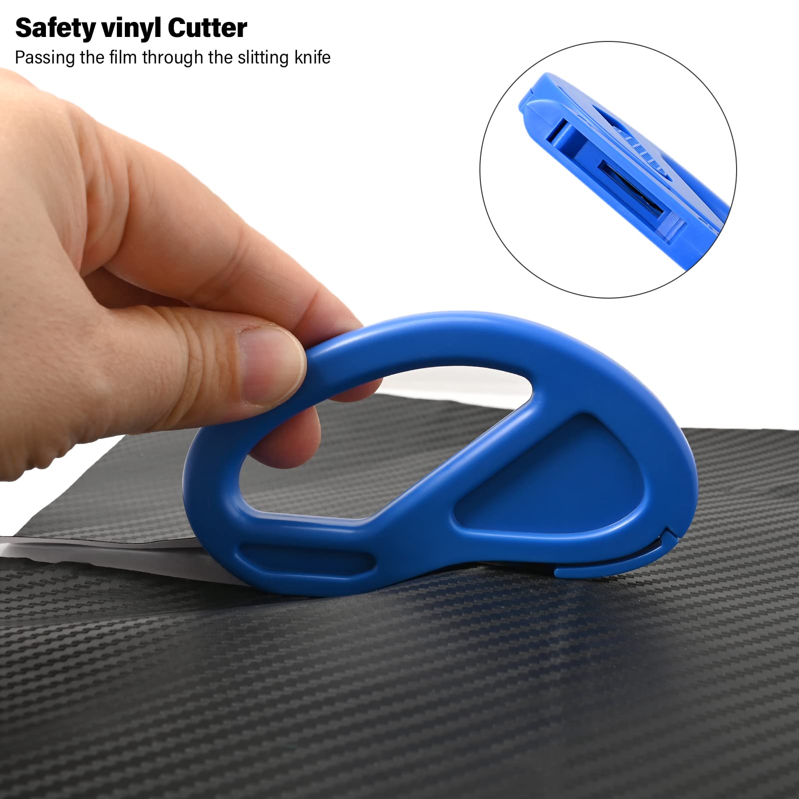 EHDIS Wrapping Paper Cutter - 2 Pack Straight & Smooth Cutting Tool for Christmas, Birthday, Holiday Gifts - Safe Vinyl Film Cutter for Gift Wrapping, Crafts, and DIY Projects