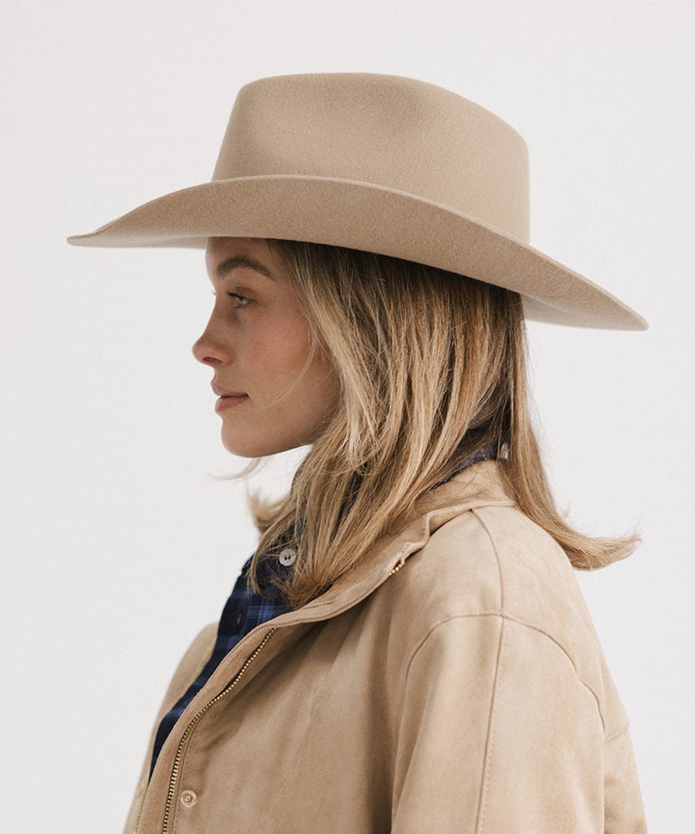 Dean Rancher Cowboy Hat for Men - Genuine Leather Western Cowboy Hat with Adjustable Chin Strap - Perfect for Rodeo, Horse Riding, and Outdoor Adventures