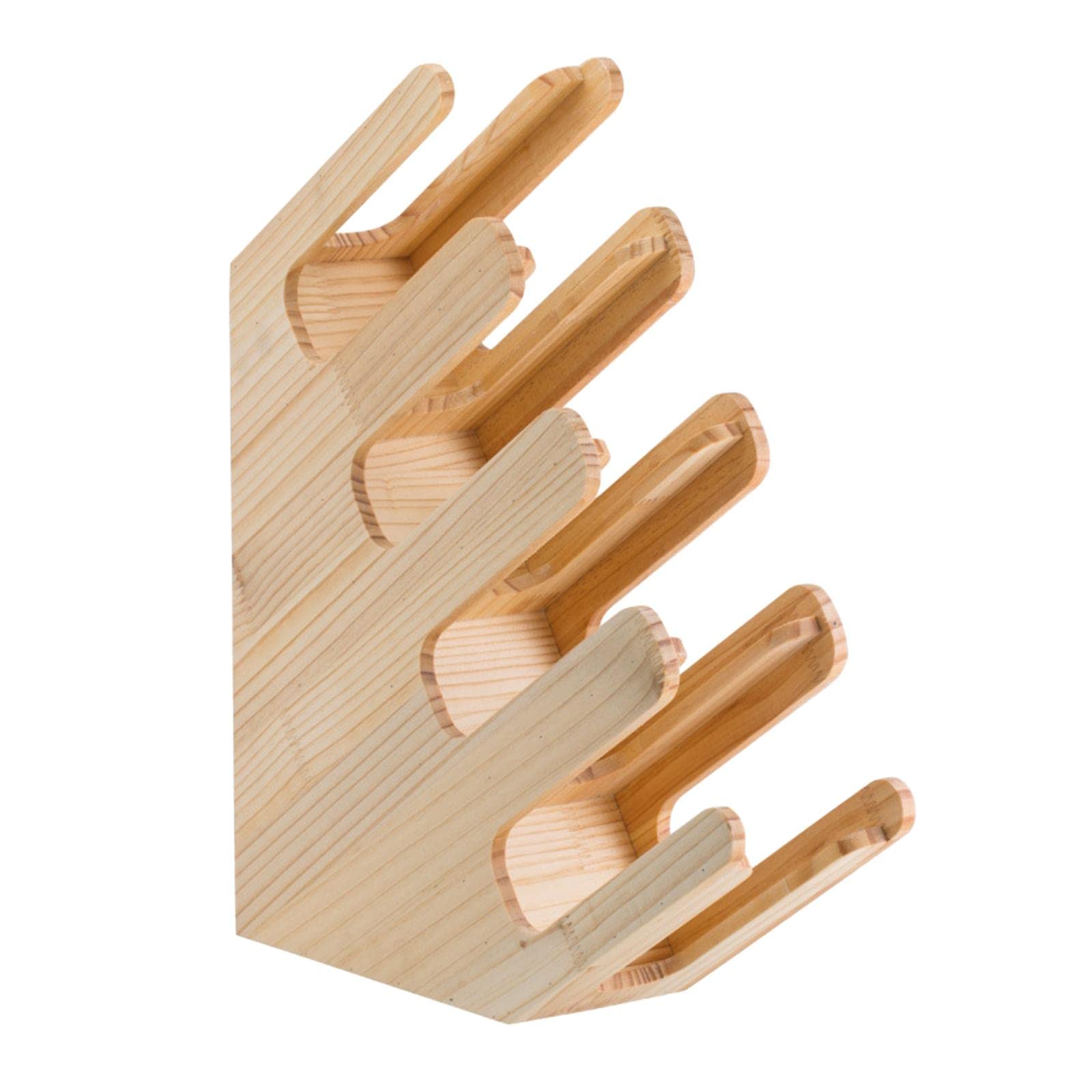 CALANDIS® Wooden Coffee Mug Holder - Countertop Cup Dispenser Organizer for Kitchen Shelf | Holds 1 Cup | Perfect for Small Spaces & Coffee Bar Organization