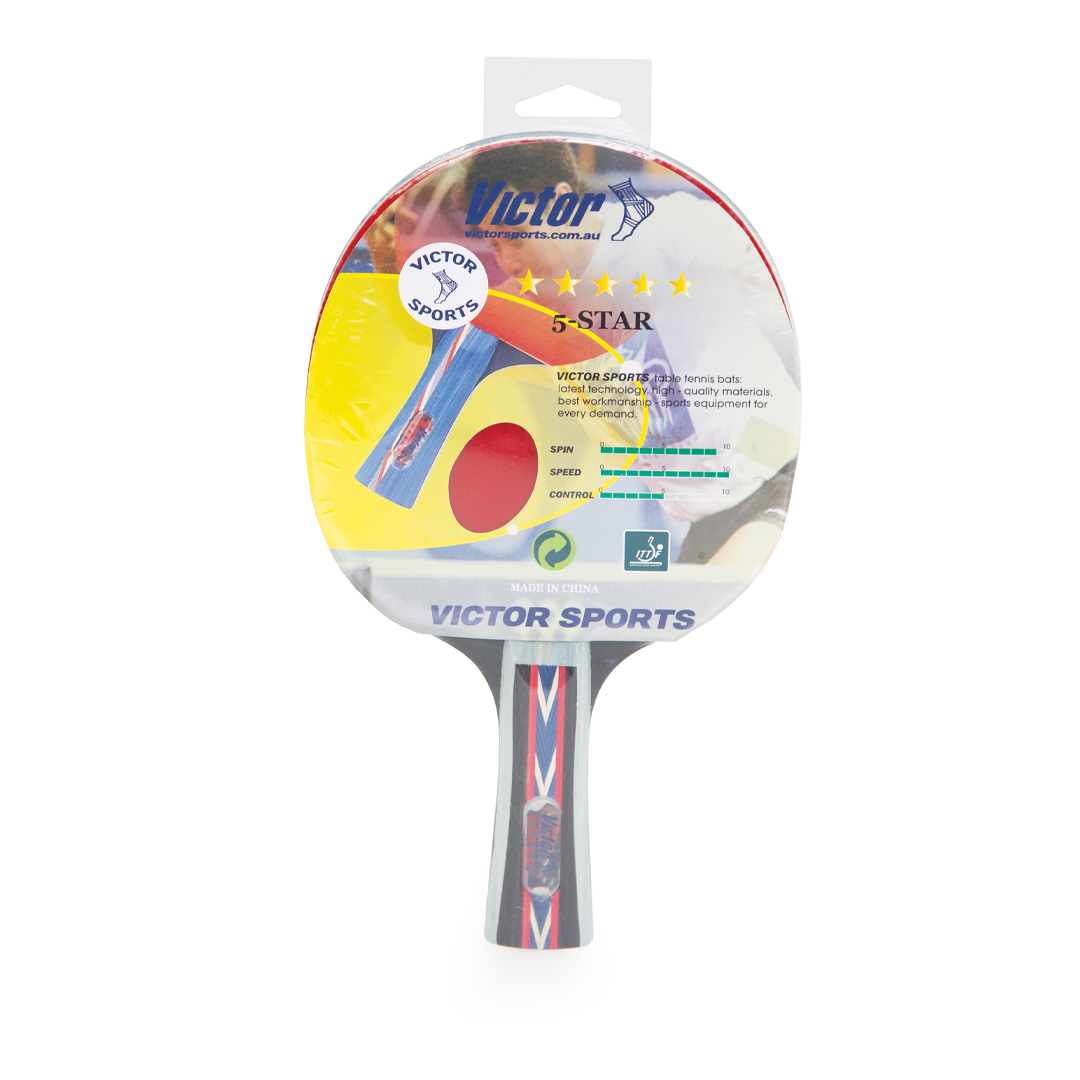 Victor Table Tennis Bat Superspin - Professional Ping Pong Paddle with High Spin Control for Competitive Play | Perfect for Tournaments, Training & Recreational Games