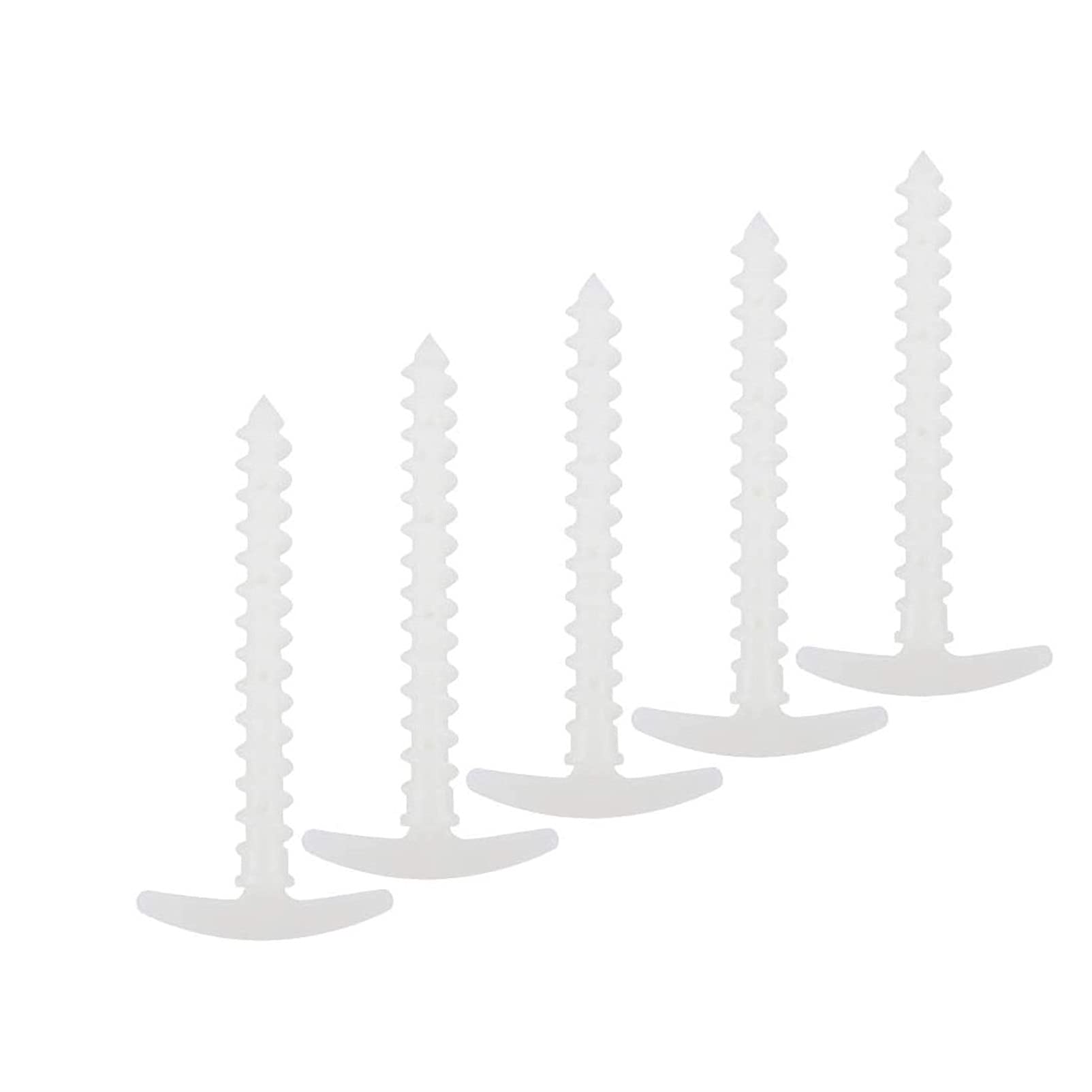 Premium Aluminum Alloy Tent Stakes - Heavy Duty & Ultra Lightweight Camping Pegs for Outdoor, Hiking, Backpacking - 10 Pack White Garden Stakes (Perfect for Camping, Beach Tents, Canopy Setup & Outdoor Activities)
