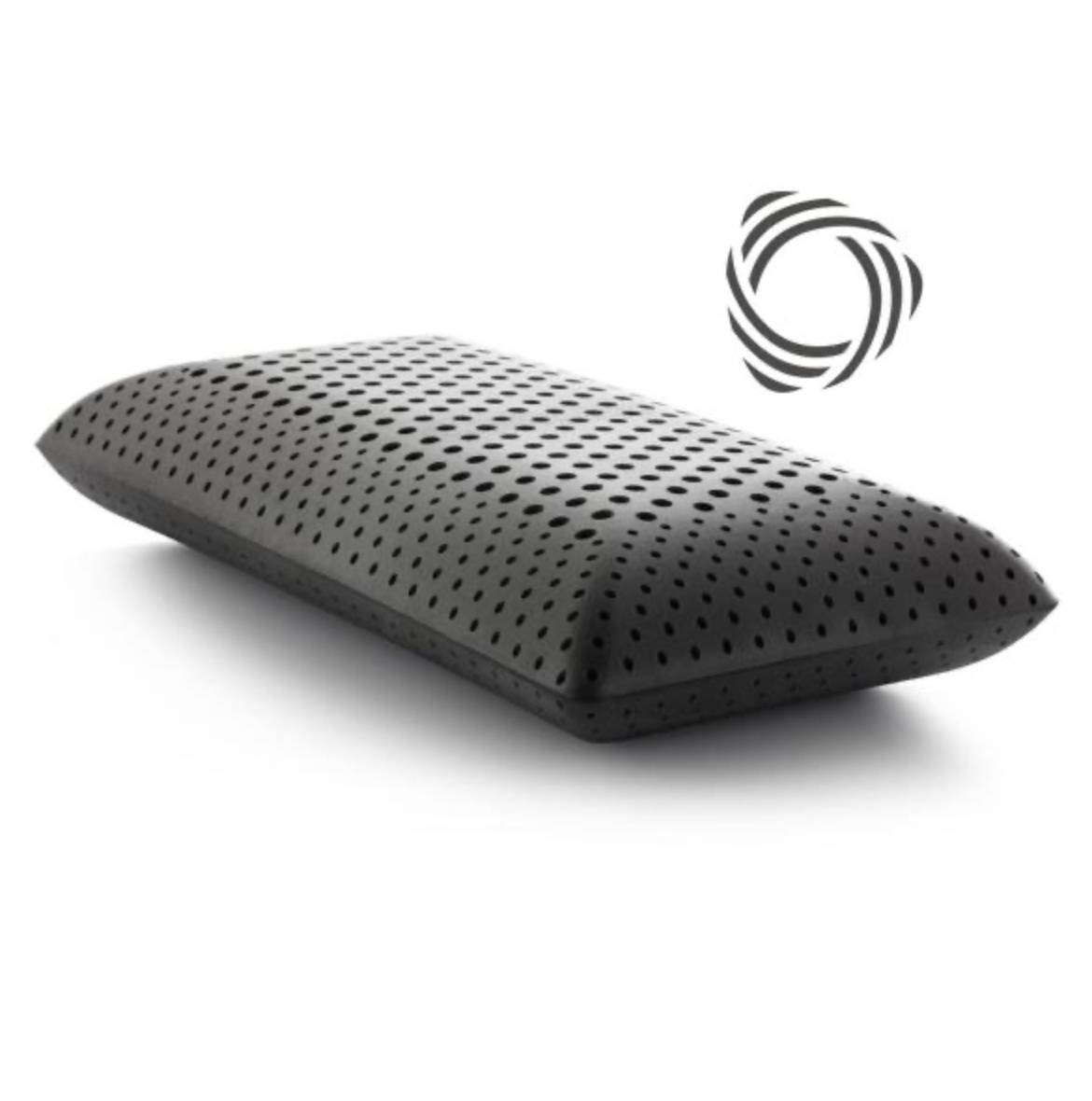 Malouf Zoned Dough + Bamboo Charcoal Pillow - Cooling Memory Foam Support for Neck & Shoulder Pain Relief - Perfect for Side, Back & Stomach Sleepers