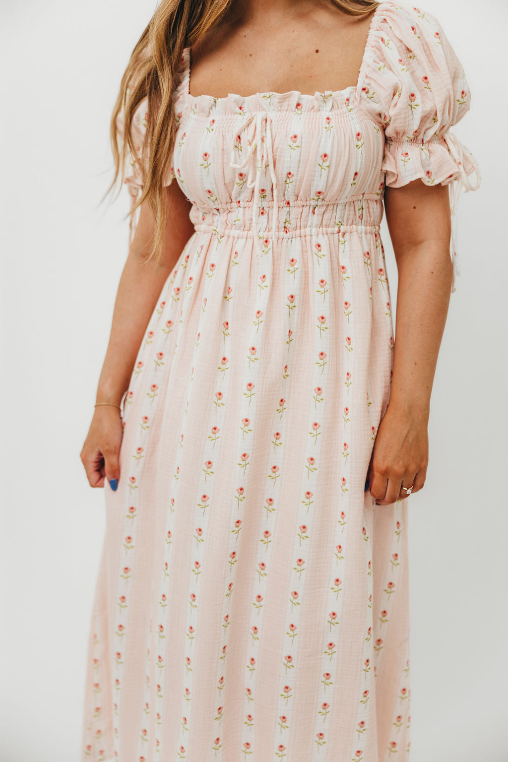 Savanna Steppe 100% Cotton Maternity Dress in Pink Rose - Bump Friendly & Inclusive Sizing (S-XL) - Perfect for Pregnancy, Nursing, and Casual Wear