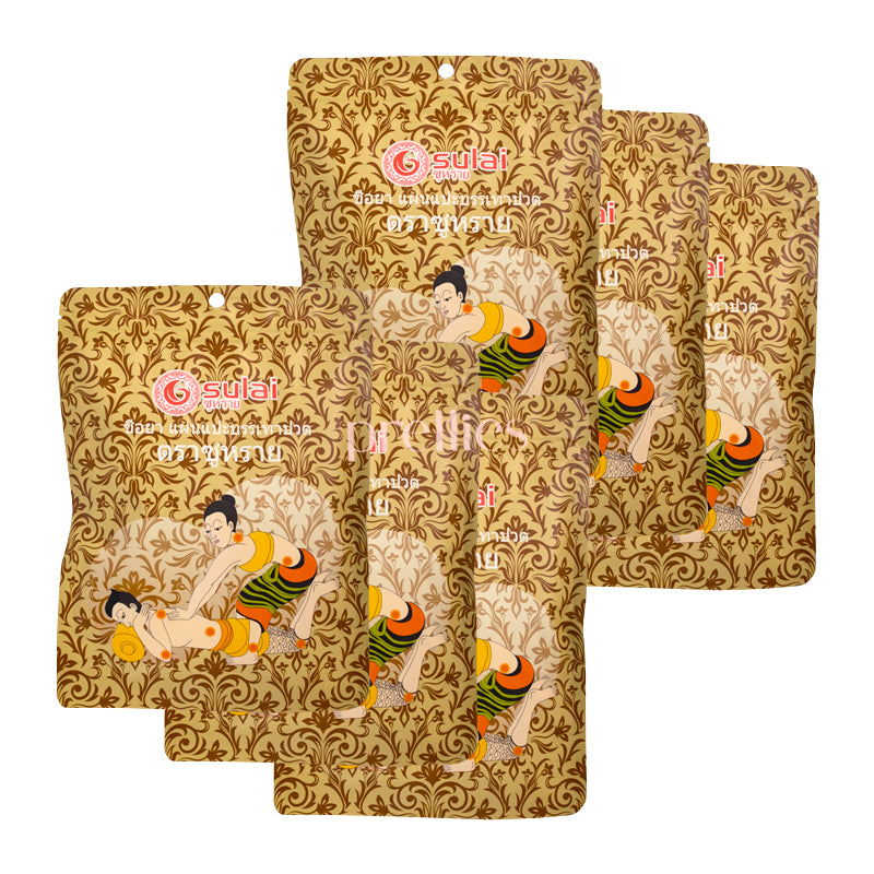 Sulai Herbal Pain Relief Patch - 36 Patches (6pcs x 6 Packs) for Back, Neck & Joint Pain - Natural Muscle Relaxation Therapy for Workout Recovery & Arthritis Relief
