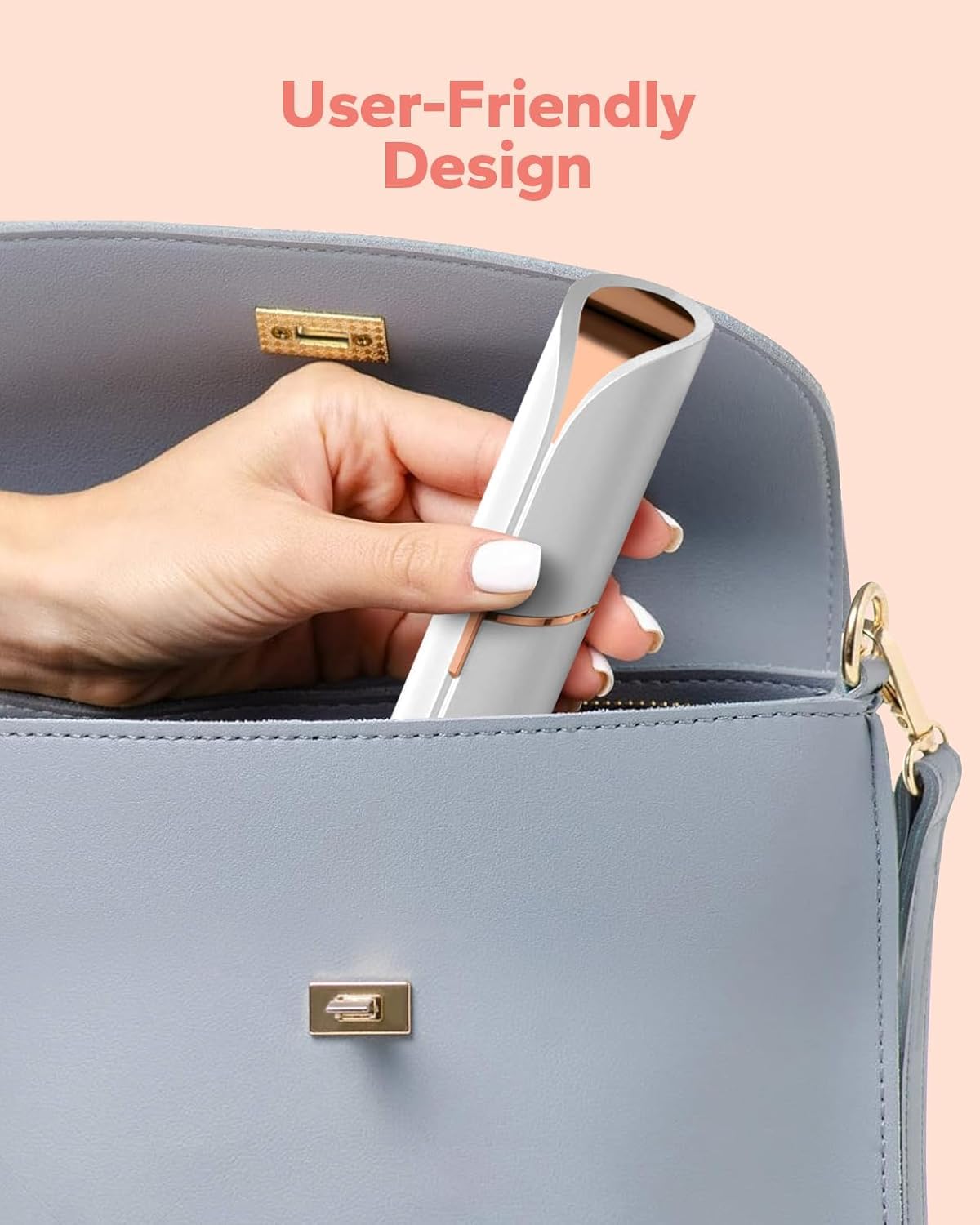 Flawless Hair Remover for Women - Facial Hair Remover, Mini Epilator Trimmer for Upper Lip, Chin & Eyebrows - Battery-Powered Lipstick-Shaped Skincare Device (EK-16) | Perfect for Travel, Home Use & Quick Touch-Ups