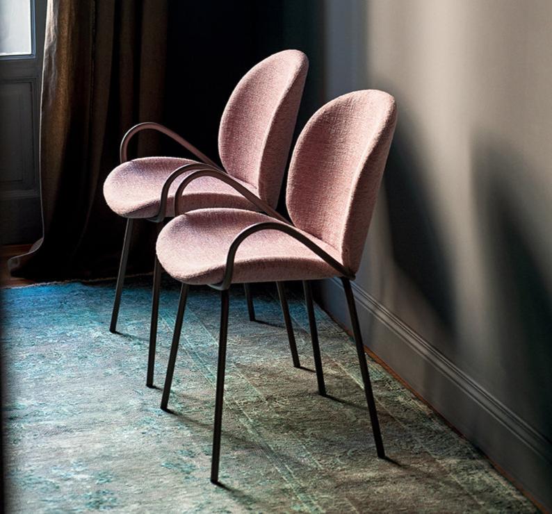 Baltea Armchair by Bross - Modern Lounge Chair for Living Room, Bedroom & Office - Comfortable Upholstered Accent Chair with Wooden Legs