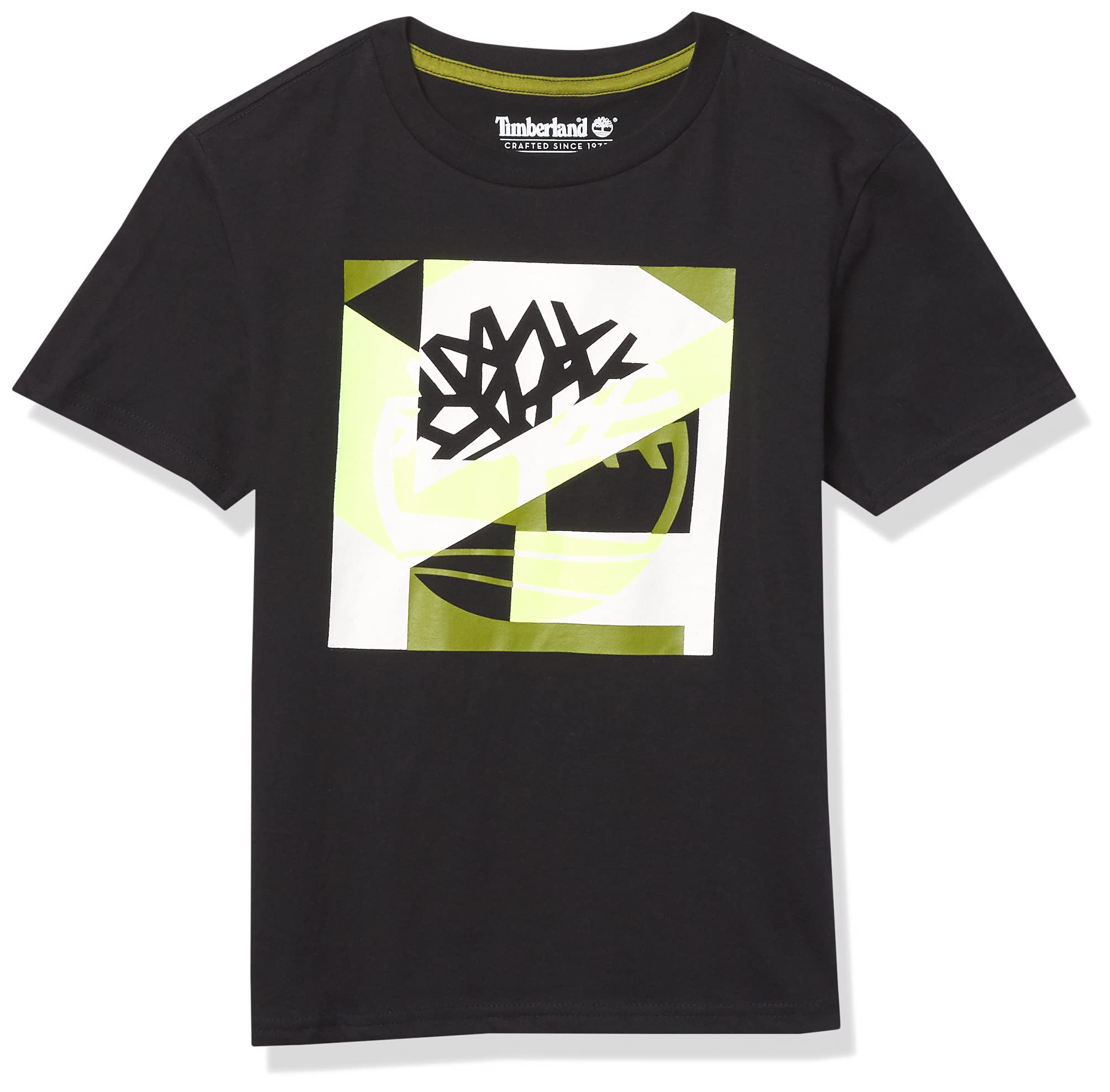Timberland Boys' Short Sleeve Signature Tree Logo Graphic T-Shirt - Comfortable Cotton Tee for Outdoor Play, School & Casual Wear