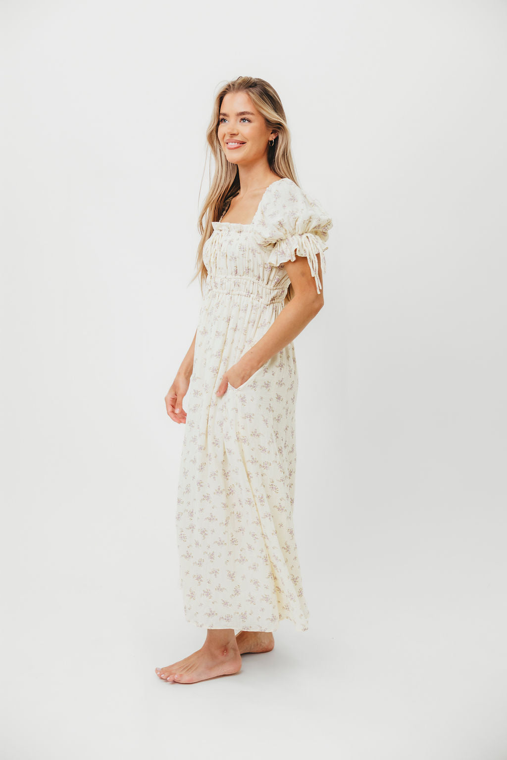 Savanna Steppe 100% Cotton Maternity Dress in Lilac - Bump Friendly & Inclusive Sizing (S-3XL) for Pregnancy, Nursing & Everyday Comfort | Perfect for Baby Showers, Brunch & Casual Outings
