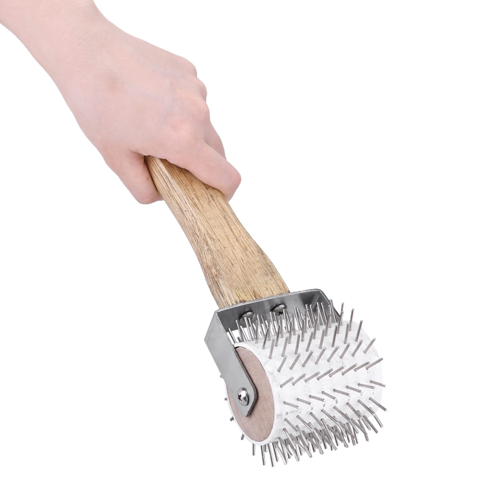 Beekeeping Honey Extractor Tool - Plastic Decapper Roller with Wooden Handle for Uncapping Honeycomb | Essential Beekeeper Equipment for Harvesting Pure Honey | Perfect for Home Beekeepers & Commercial Apiaries