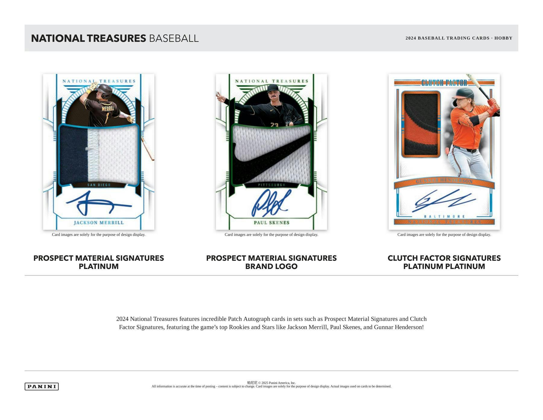 2024 Panini National Treasures Baseball Hobby Box - Limited Edition Collectors Box with Autographed Cards & Memorabilia - Perfect for Baseball Card Collectors and Sports Memorabilia Enthusiasts
