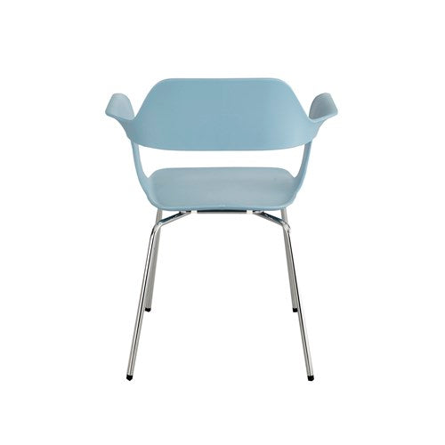 Safco Bandi Polypropylene Shell Stack Chair - Set of 2, Durable & Lightweight for Office, Classroom, or Event Seating