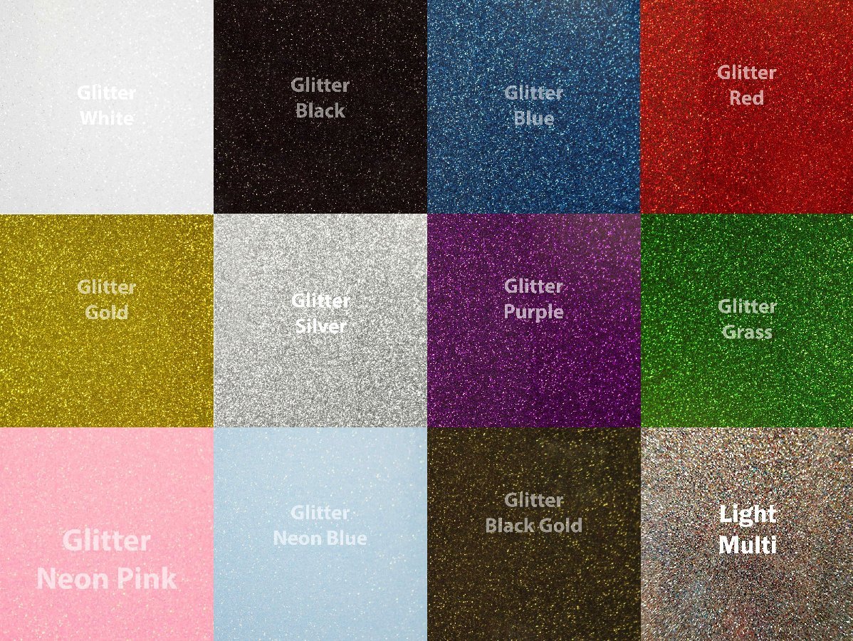 Siser Glitter Heat Transfer Vinyl - 10 x 12 Inch Starter Kit for DIY T-Shirts, Hoodies & Crafts | Perfect for Custom Apparel, Home Decor & Personalized Gifts