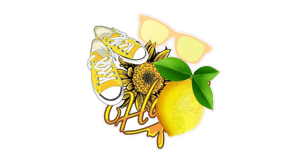 Sunflower Vinyl Decal Stickers - Waterproof Summer Beach Laptop & Water Bottle Stickers - Bright Yellow Sunflower Decals for DIY Crafts, Scrapbooking & Home Decor (Multi-Pack)