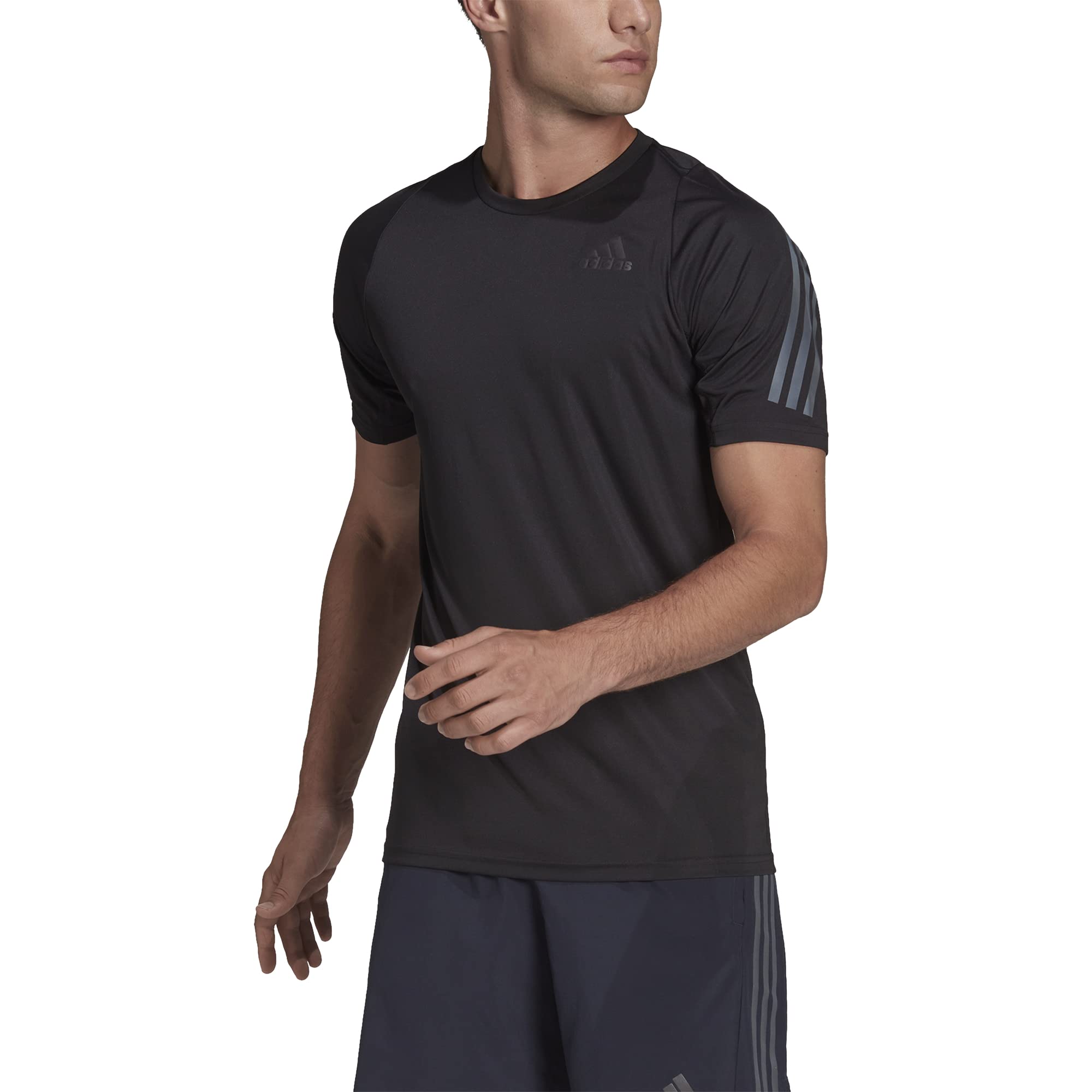 Adidas Men's Run Icon Tee - Lightweight Running Shirt for Men - Moisture-Wicking Performance Top for Jogging, Gym & Workouts