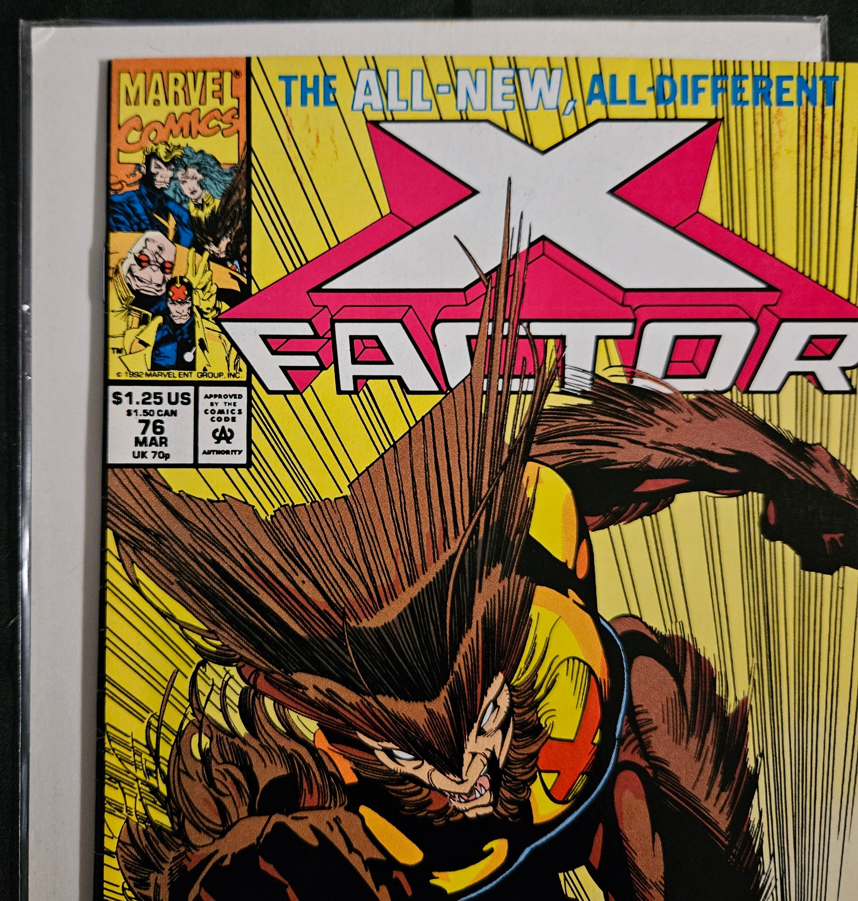 X Factor (1986) #76: Wolfsbane Goes Wild! - Marvel Comics March 1992 Issue | Rare Collectible Comic Book for Marvel Fans & Comic Collectors | Perfect for Displays, Gifts, and Investment