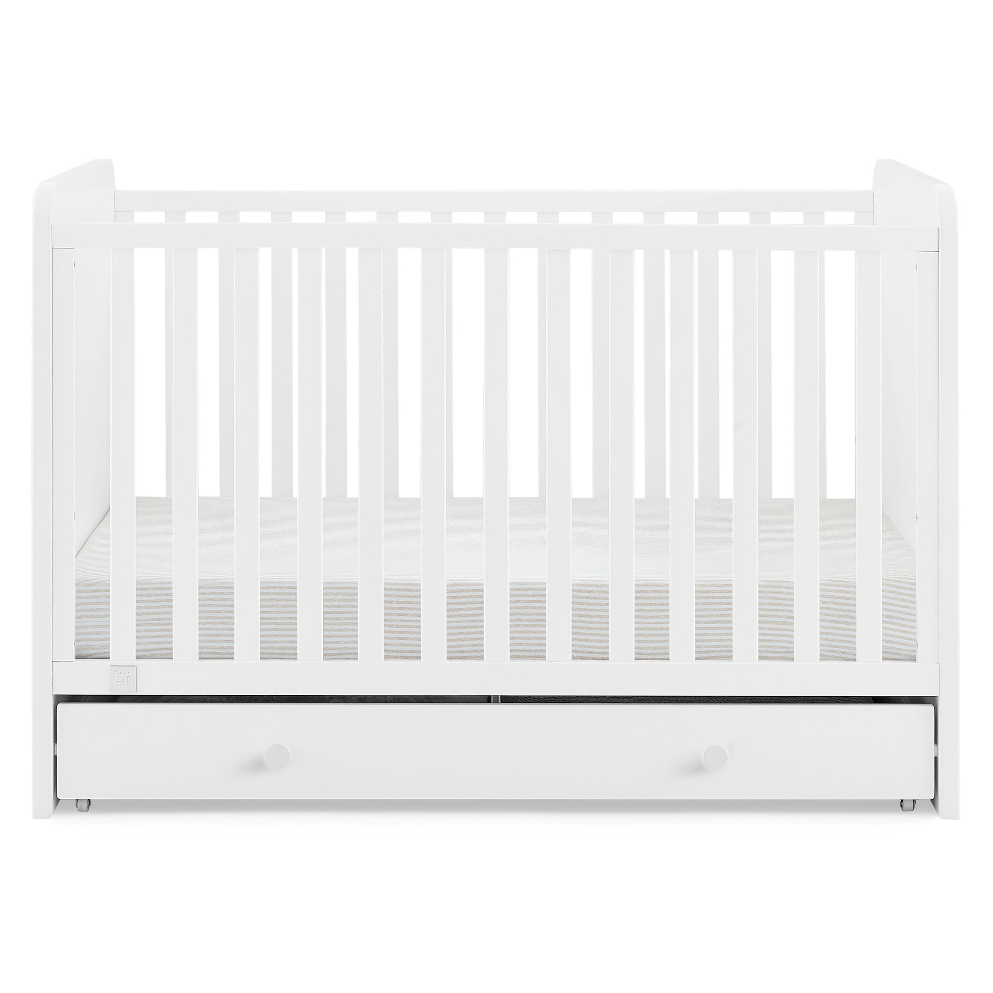 BabyGap Graham 4-in-1 Convertible Crib with Storage Drawer - Nursery Furniture for Newborns to Toddlers - Perfect for Small Spaces & Modern Nurseries