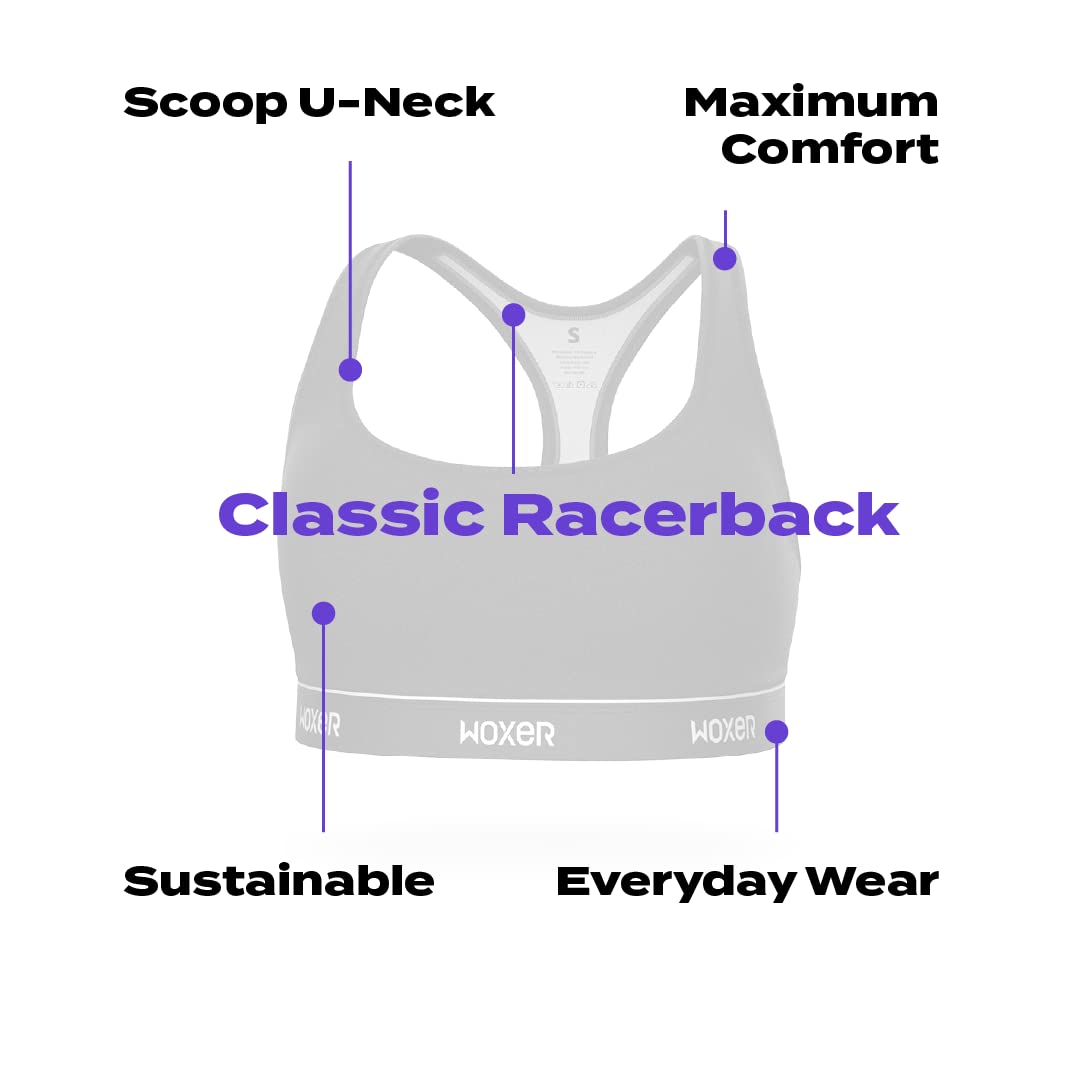 Woxer Boss Bralettes for Women - Wireless Seamless Comfortable Support Bra - Perfect for Yoga, Workouts & Everyday Wear