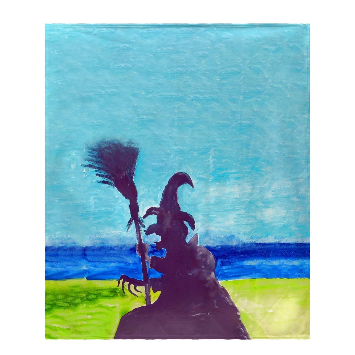 Betsy Drake Wicked Witch Fleece Blanket - Soft Cozy Throw for Halloween Decor, Movie Nights & Gift Giving
