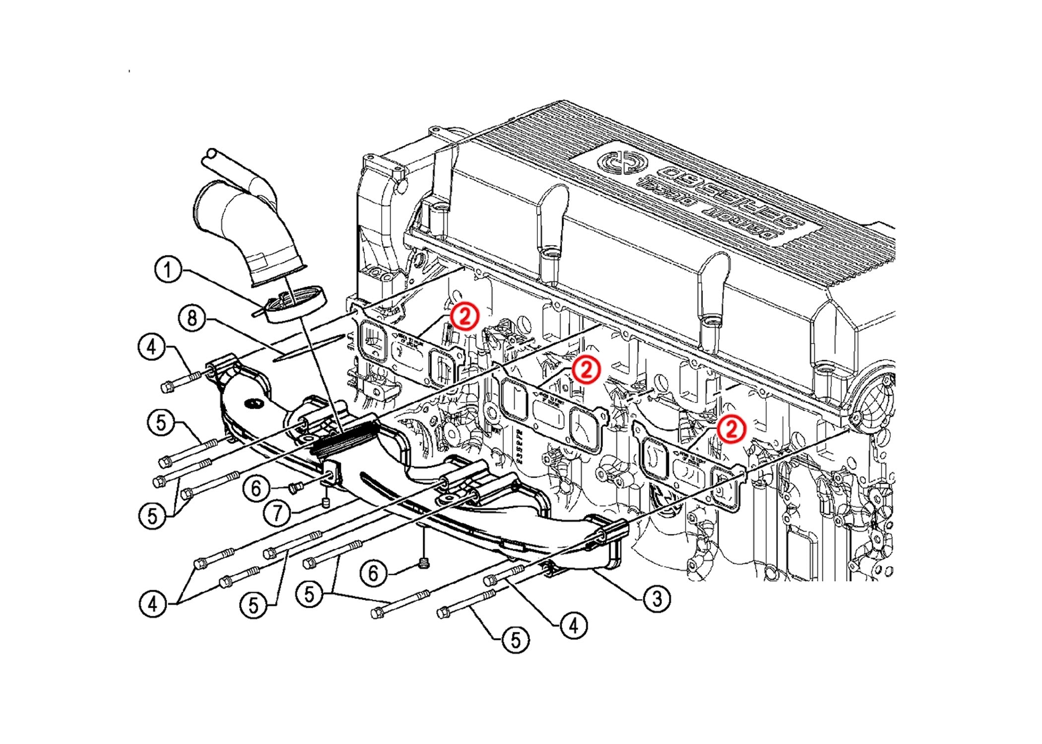 High-Quality Gasket Intake Manifold S60 Set of 3 (23531110) - Perfect for Volvo Engine Repair & Maintenance