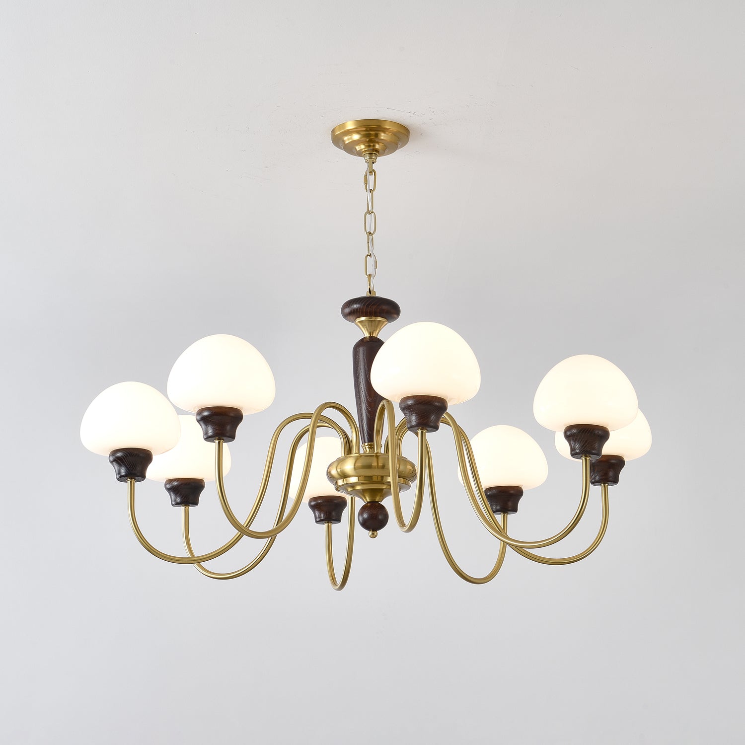Elegant Mushroom Cap Chandelier - Modern Ceiling Light Fixture for Dining Room, Bedroom & Living Room Decor