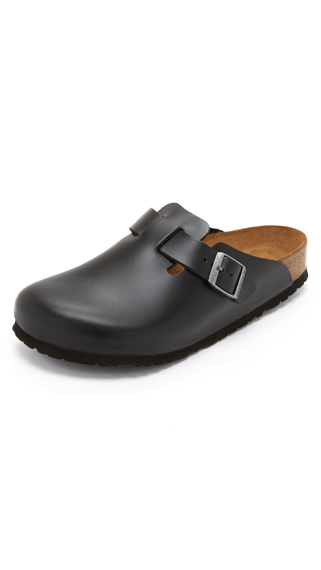 Birkenstock Men's Boston SFB Soft Footbed Sandals - Comfortable & Durable Cork Footbed for Walking, Home & Office Use