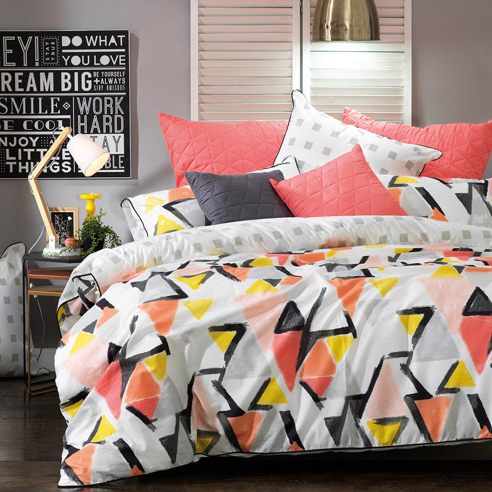 Hadley Multi Quilt Cover Set By Bianca - Luxury Bedding Collection for Master Bedroom & Guest Room - Soft Cotton Quilt Cover with Elegant Design - Perfect for Home Decor & Cozy Sleep