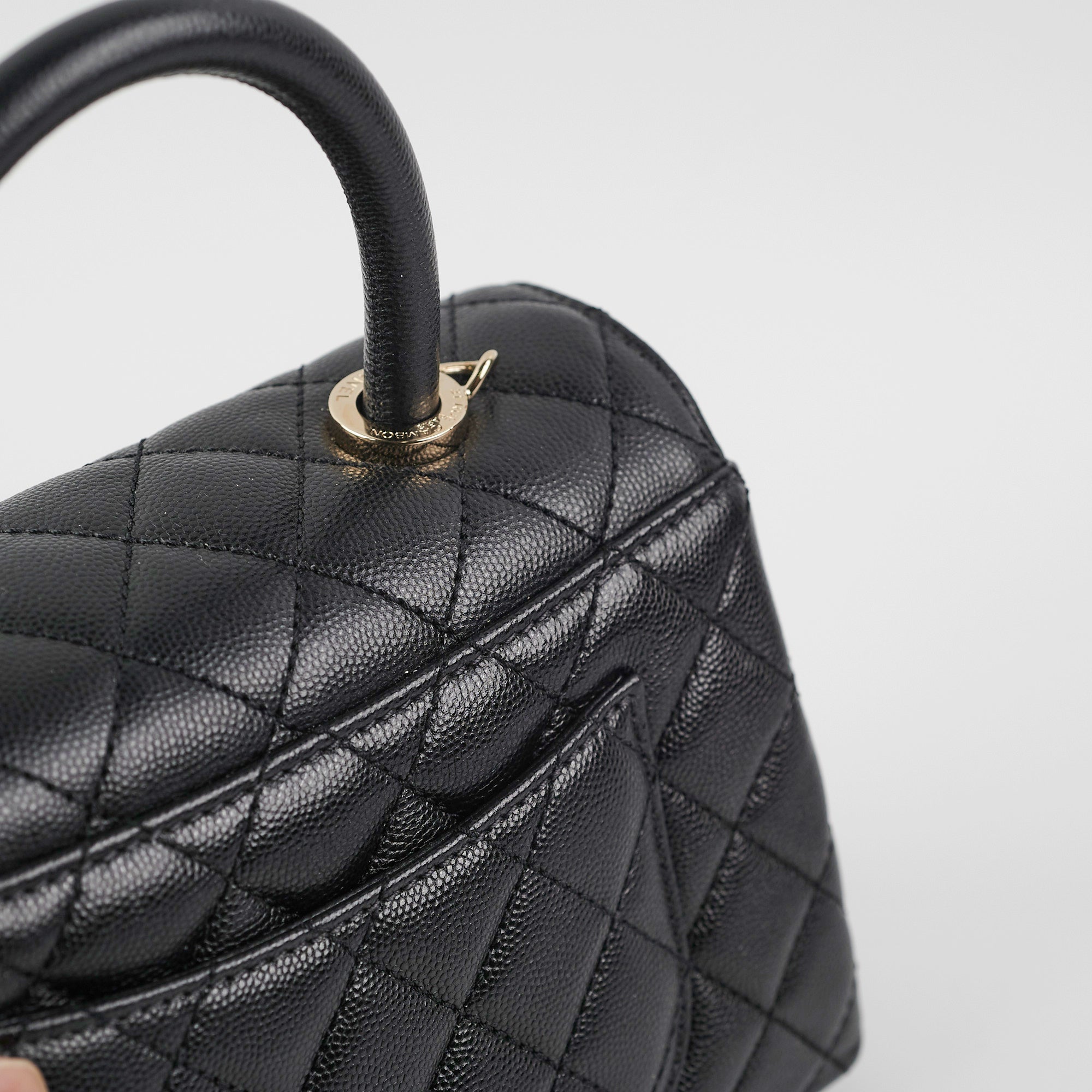 Chanel Small Coco Handle Bag in Black Caviar Leather - Perfect for Evening Events & Luxury Fashion Accessories