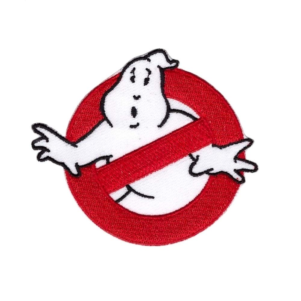 Ghostbusters Embroidered Iron-On Name Patch - Official Logo Applique for Costumes, Jackets & Backpacks | Perfect for Halloween Cosplay, DIY Crafts & Fan Merchandise