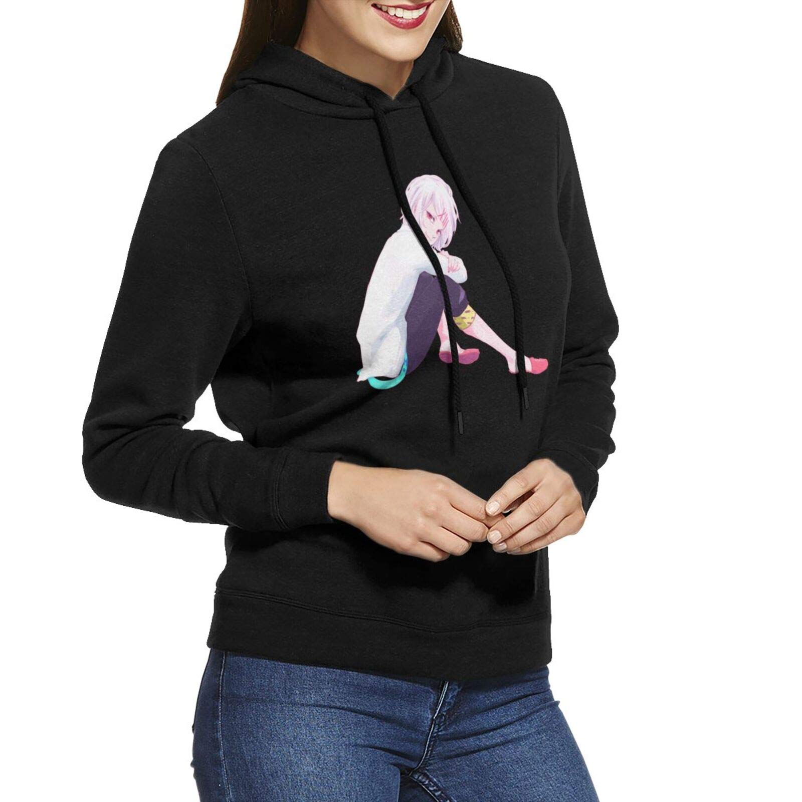 Anime Women's Hooded Sweatshirt - Long Sleeve Pullover Hoodie for Women | Cute Kawaii Graphic Sweater Top | Perfect for Cosplay, Casual Wear & Anime Conventions
