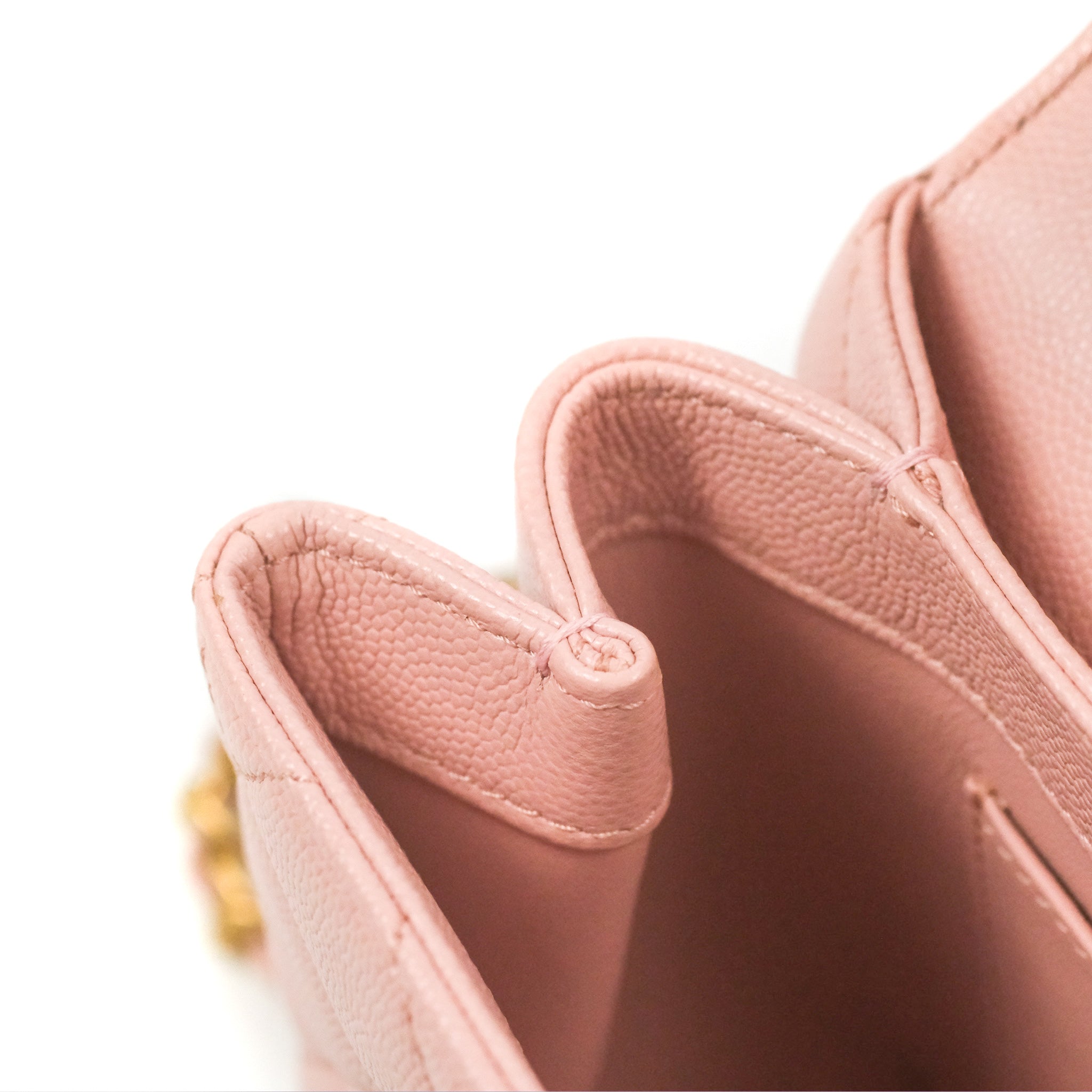 Chanel Carry Me Top Handle Flap Bag in Pink Caviar Leather with Aged Gold Hardware 23S Collection - Perfect for Date Nights, Parties & Special Occasions