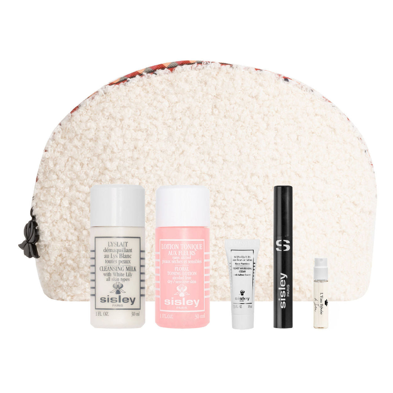 Sisley Curly Pouch GWP - Premium Hair Care Gift with Purchase for Curly & Wavy Hair - Perfect for Travel, Gym & Everyday Use