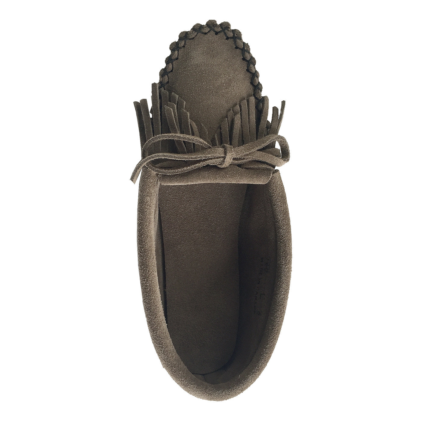 Women's Soft Sole Gray Suede Moccasins with Fringe - Comfortable Slip-On Shoes for Casual Wear, Home & Outdoor Use