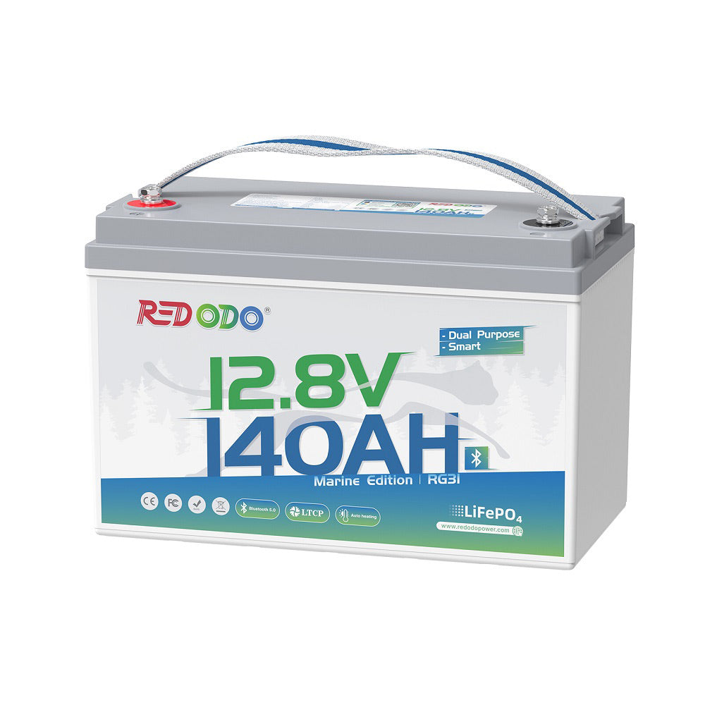 Redodo 12V 140Ah Deep Cycle Marine Battery with 1000 CCA - Perfect for Boats, RVs & Off-Grid Power - Like New Condition