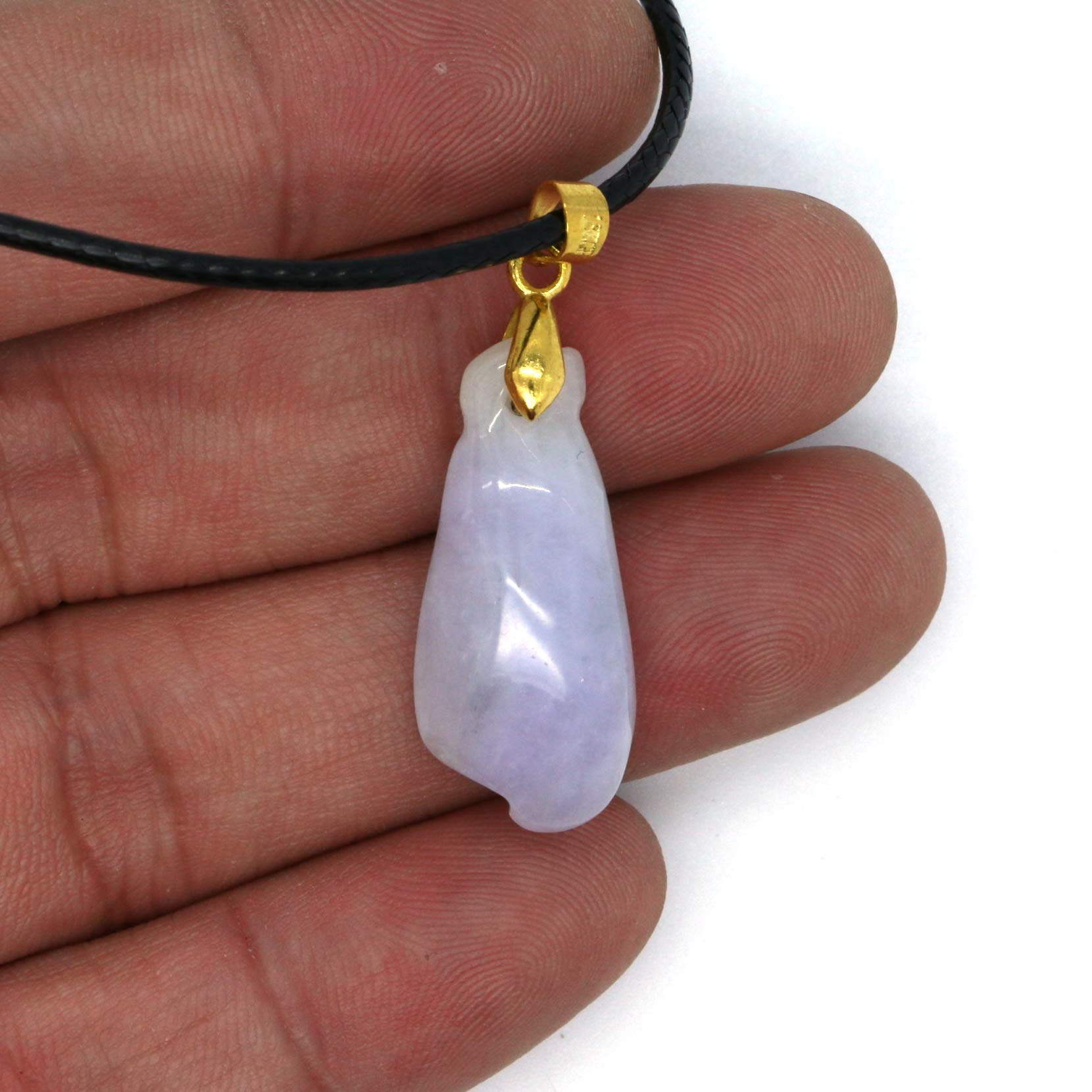 Certified Type A Jadeite Jade Pendant Necklace - Elegant Water Drop Design for Women | Perfect Gift for Birthday, Anniversary & Special Occasions