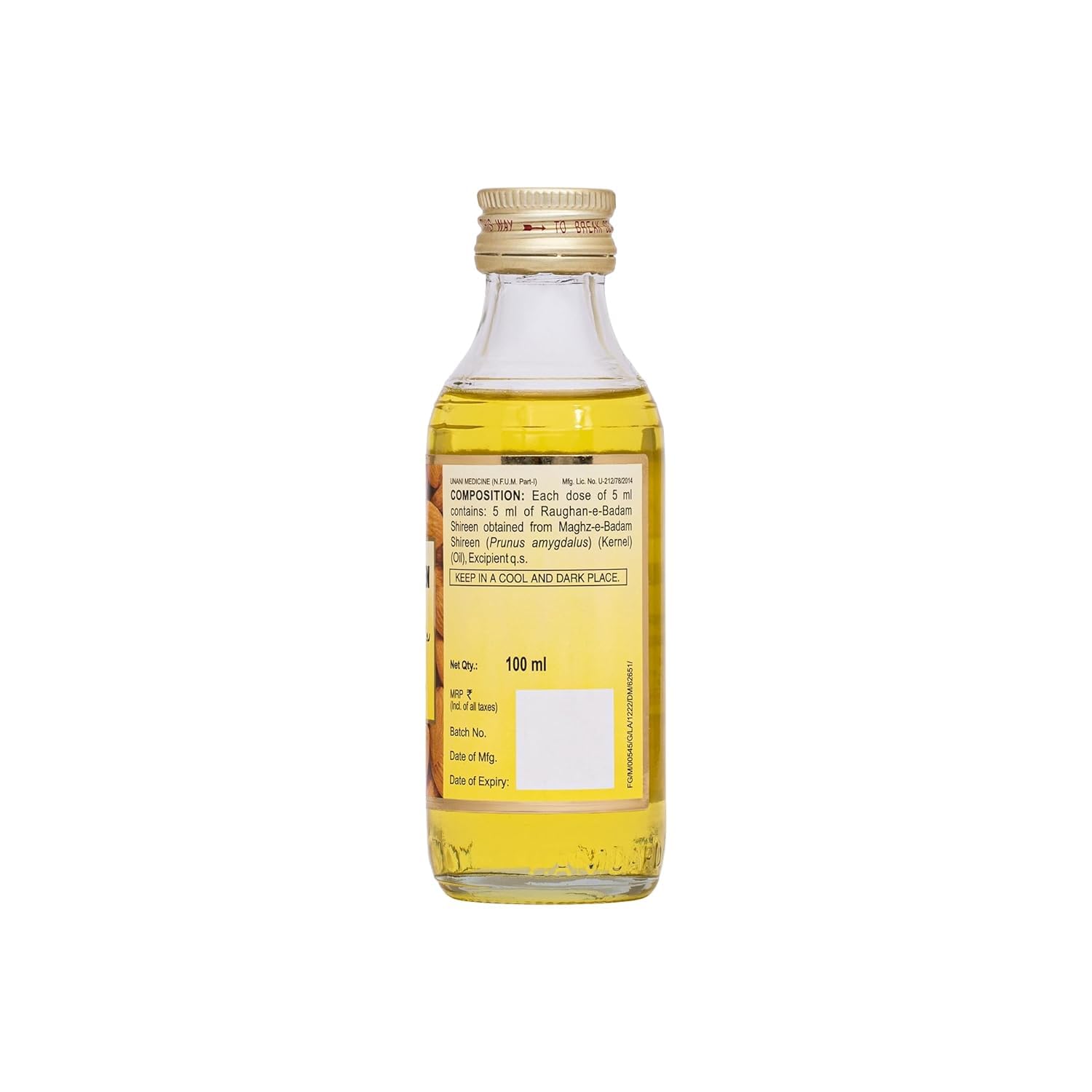 Pure Sweet Almond Oil for Skin & Hair - 100% Natural Cold Pressed | 100ml for Moisturizing, Massage & Aromatherapy | Perfect for Dry Skin, Hair Care & DIY Beauty Recipes
