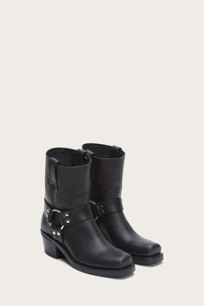 Frye Women's 77455 Black Leather Boots - Stylish & Comfortable Ankle Booties for Everyday Wear, Work & Casual Outfits