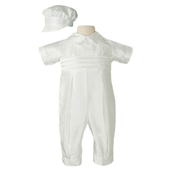 Boys Silk Coverall with Hat - Soft & Stylish Outfit for Special Occasions - Perfect for Birthday Parties, Family Photos & Holiday Events