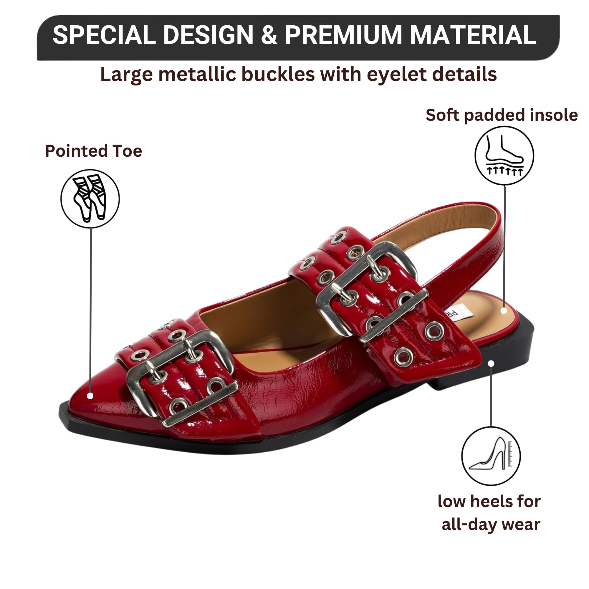 **Women's Memory Foam Flats & Sandals - Non-Slip Rubber Sole Comfortable Slingback Shoes for Casual Wear & Travel (Katharyn Style 2025)**    *(Perfect for office, walking, vacations, and everyday lightweight comfort!)*