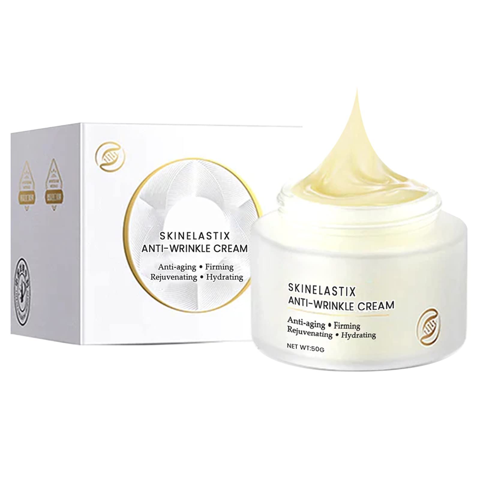 **Premium Collagen Firming Cream - Anti-Aging, Hydrating & Brightening for Fine Lines & Wrinkles - Skin Whitening & Moisturizing Face Cream (Pink, One Size) - Perfect for Nighttime Skincare & Daily Anti-Wrinkle Routine**