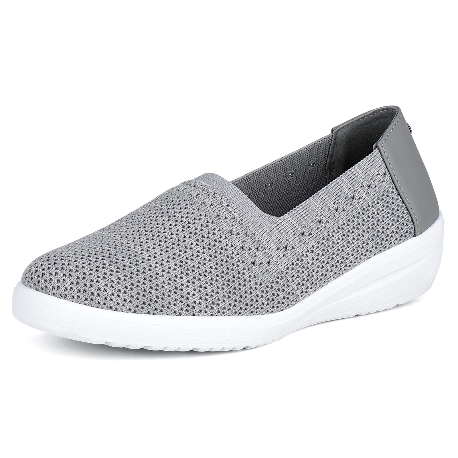 JENN ARDOR Women's Slip-On Sneakers - Breathable Mesh Knit Walking Shoes | Lightweight Casual Fashion Sock Sneakers for Women | Perfect for Work, Travel & Everyday Wear