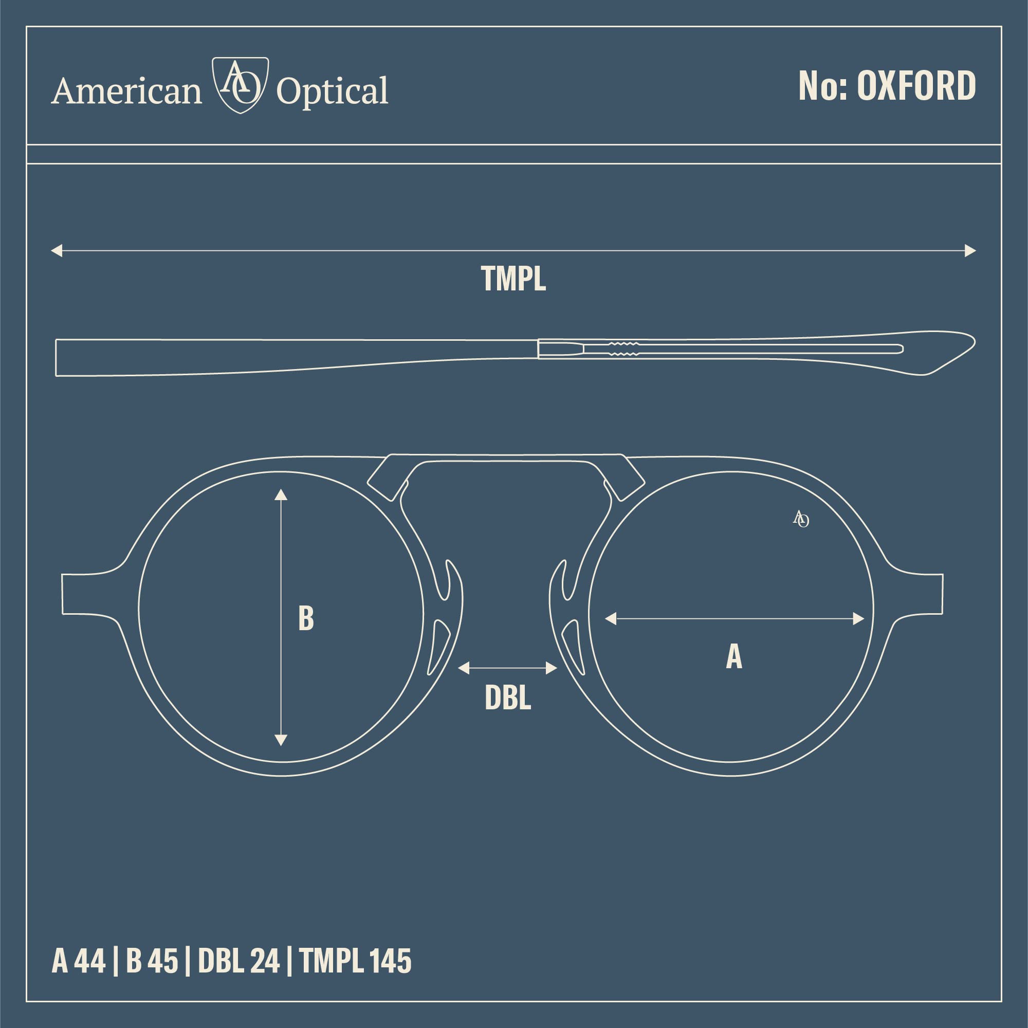 AO Oxford Sunglasses - Polarized UV Protection with Lightweight Nylon Lenses for Men & Women - Perfect for Driving, Outdoor Sports & Beach Vacations