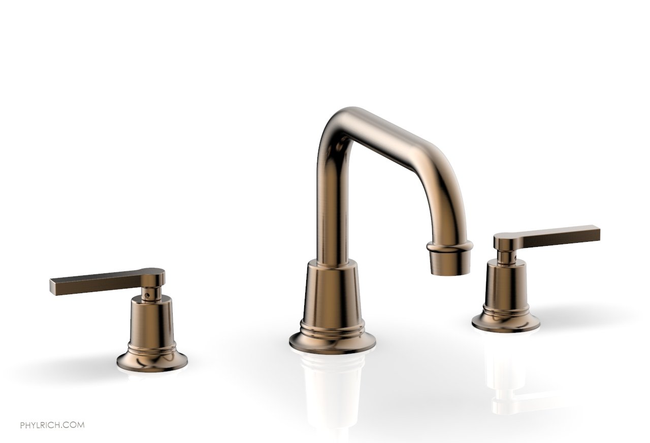 HEX MODERN Deck Tub Faucet Set with Lever Handles - Model 501 45 - Perfect for Bathroom Renovation & Modern Home Decor