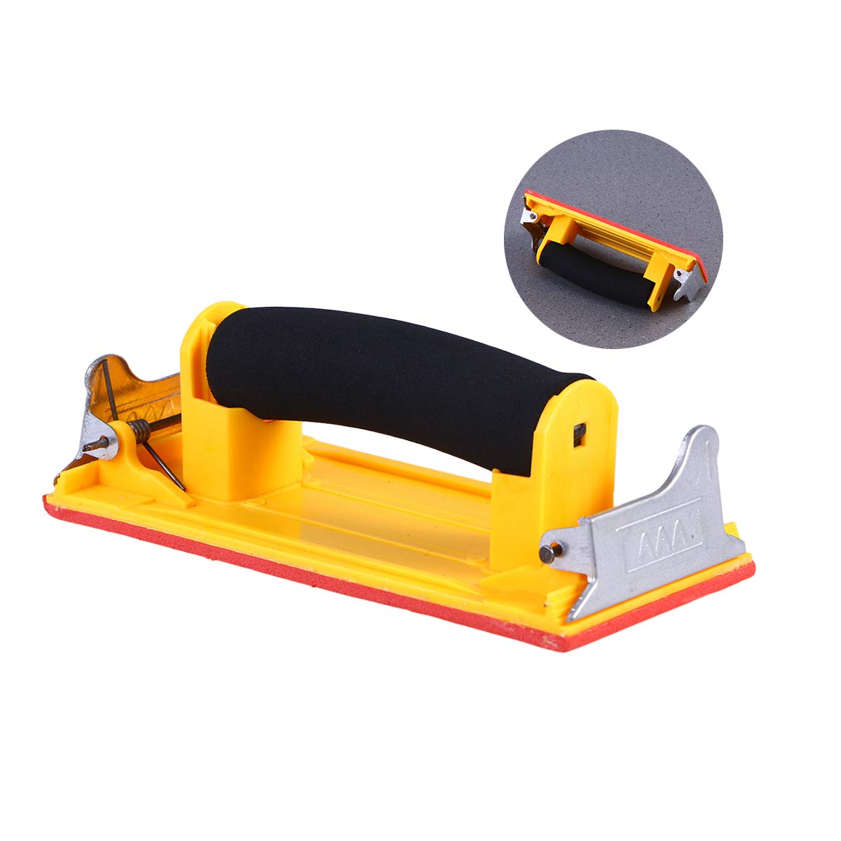 **Wet & Dry Sandpaper Holder with Comfort Grip - Handheld Sanding Tool for Walls, Wood, Metal & DIY Projects**