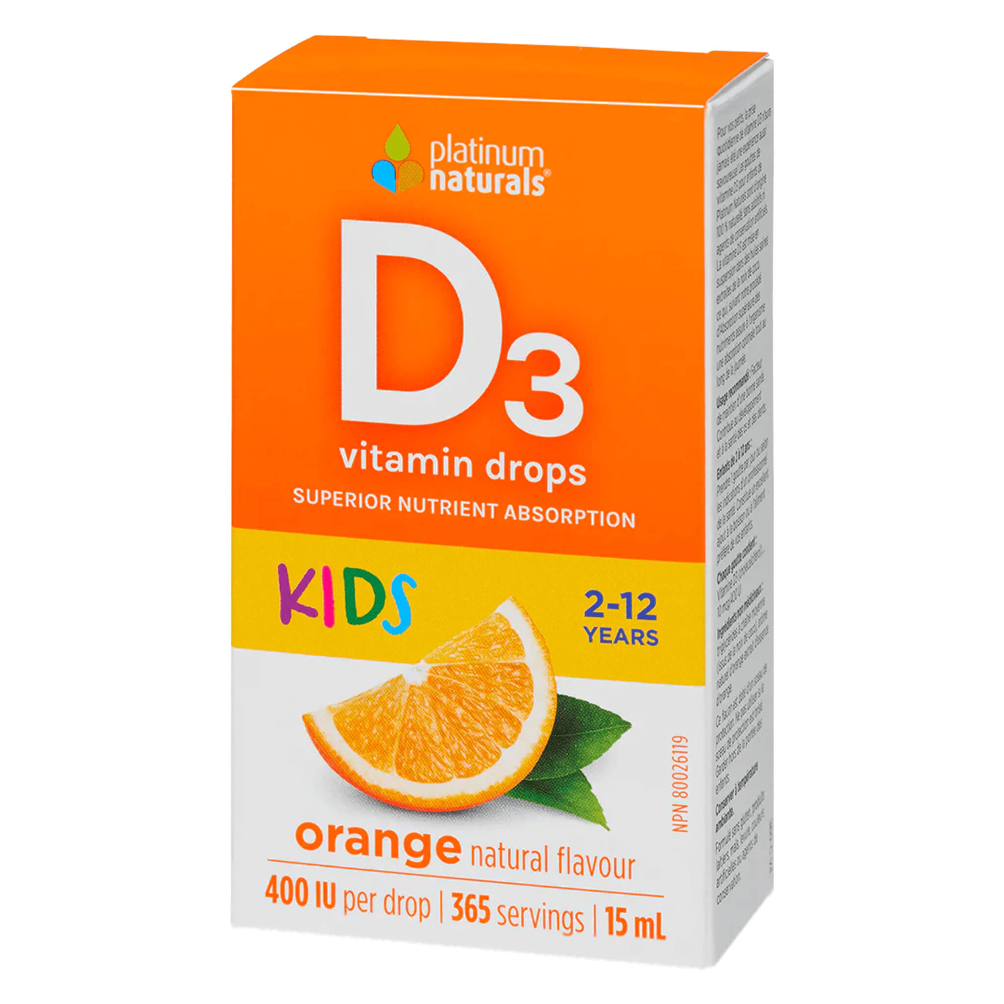 Delicious Vitamin D3 Gummies 400IU for Kids - Orange Flavor | Immune Support & Bone Health | Perfect for Picky Eaters & Daily Nutrition