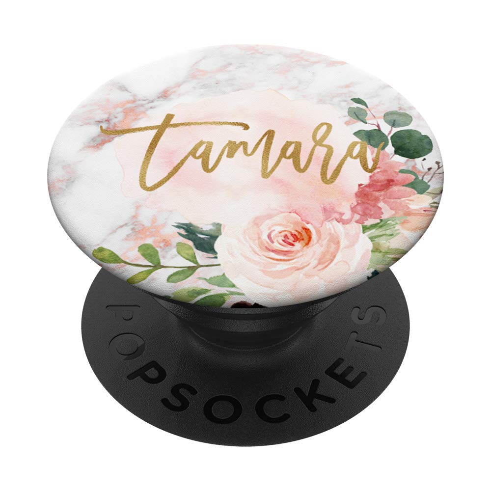 Tamara Personalized Name Gift - Rose Pink Marble & Floral Design | Perfect for Birthdays, Anniversaries & Home Decor