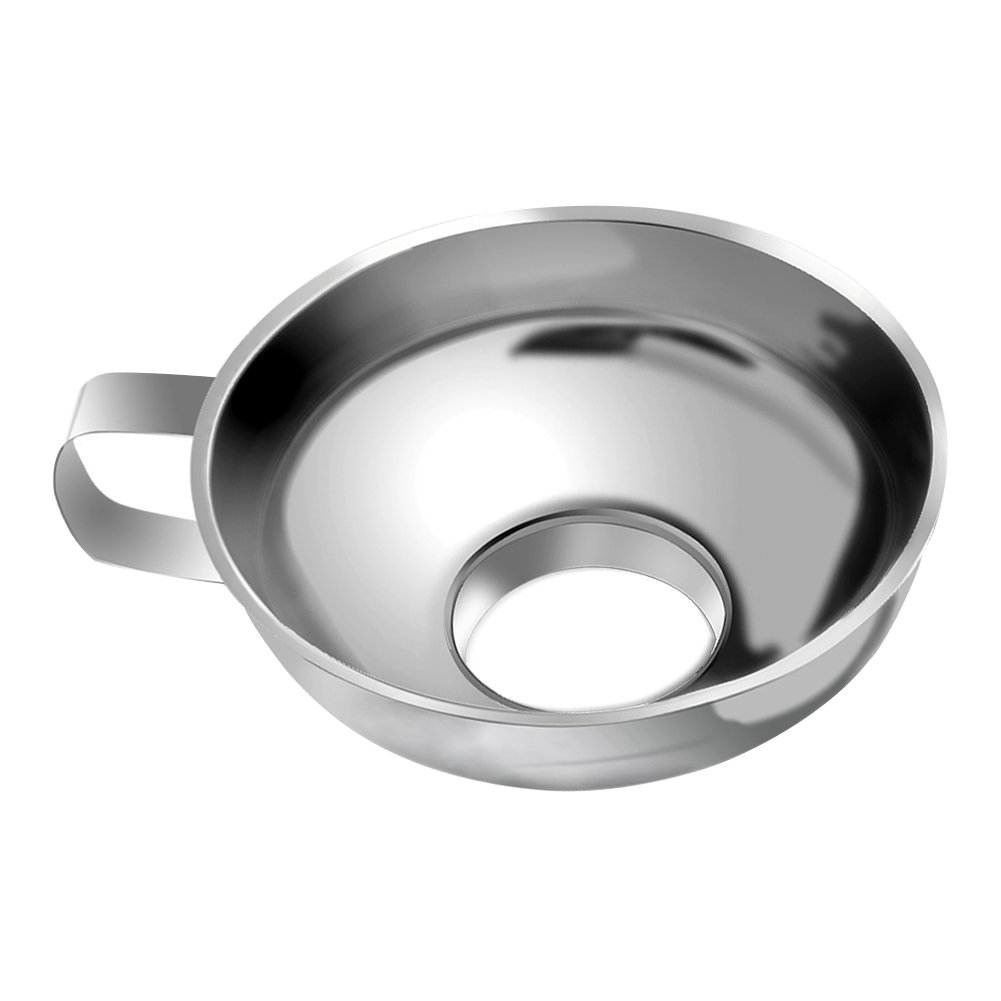 2023 Premium Stainless Steel Canning Funnel for Wide & Regular Mouth Mason Jars - Large Kitchen Funnel with Handle for Liquids, Dry Ingredients - Perfect for Home Canning, Preserving, Baking & Cooking