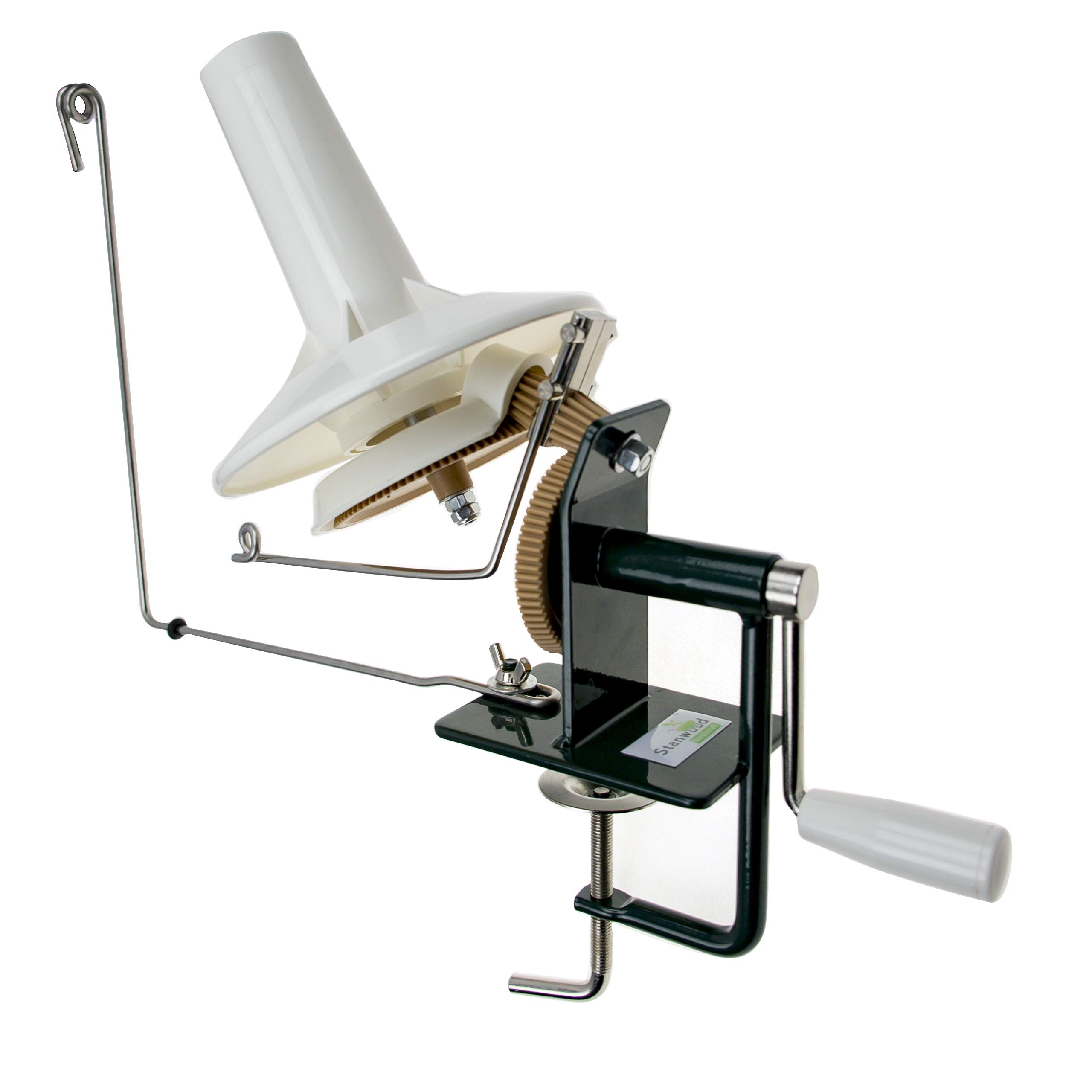 Stanwood Needlecraft Large Metal Yarn Winder for Knitting & Crocheting - 10 oz Capacity Wool Fiber String Ball Winder - Perfect for Crafting, DIY Projects & Yarn Organization