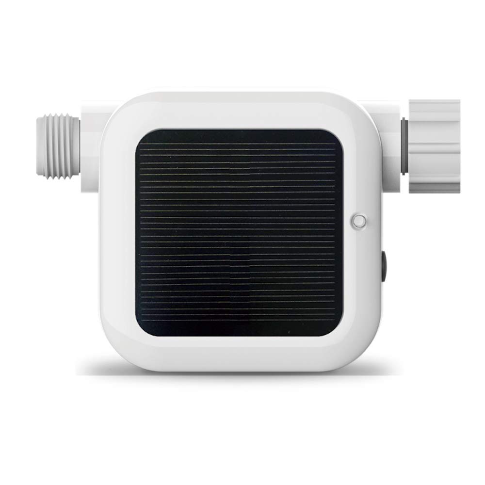 Netro Pixie Smart Hose Faucet Timer - WiFi & Solar Powered, Weather Aware, White - Compatible with Alexa - Perfect for Garden, Lawn & Outdoor Watering Automation